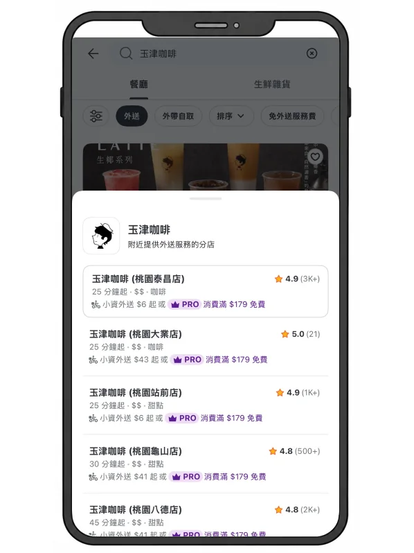 foodpanda 分店列表